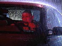 In this photograph (courtesy of the AAA Foundation) the problem is obviously heavy rain, not fog. But rear fog lights can sensibly be used in fog, heavily falling snow, or bad road spray. In all three cases, being able to see the vehicle ahead from as far away as possible is the important safety factor.