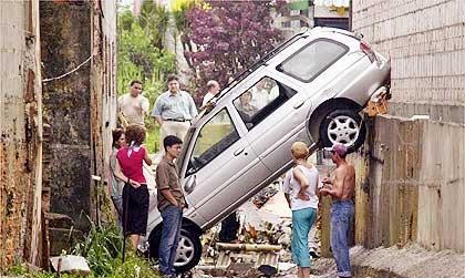 Just leave it in the alley, behind the house.